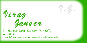 virag ganser business card